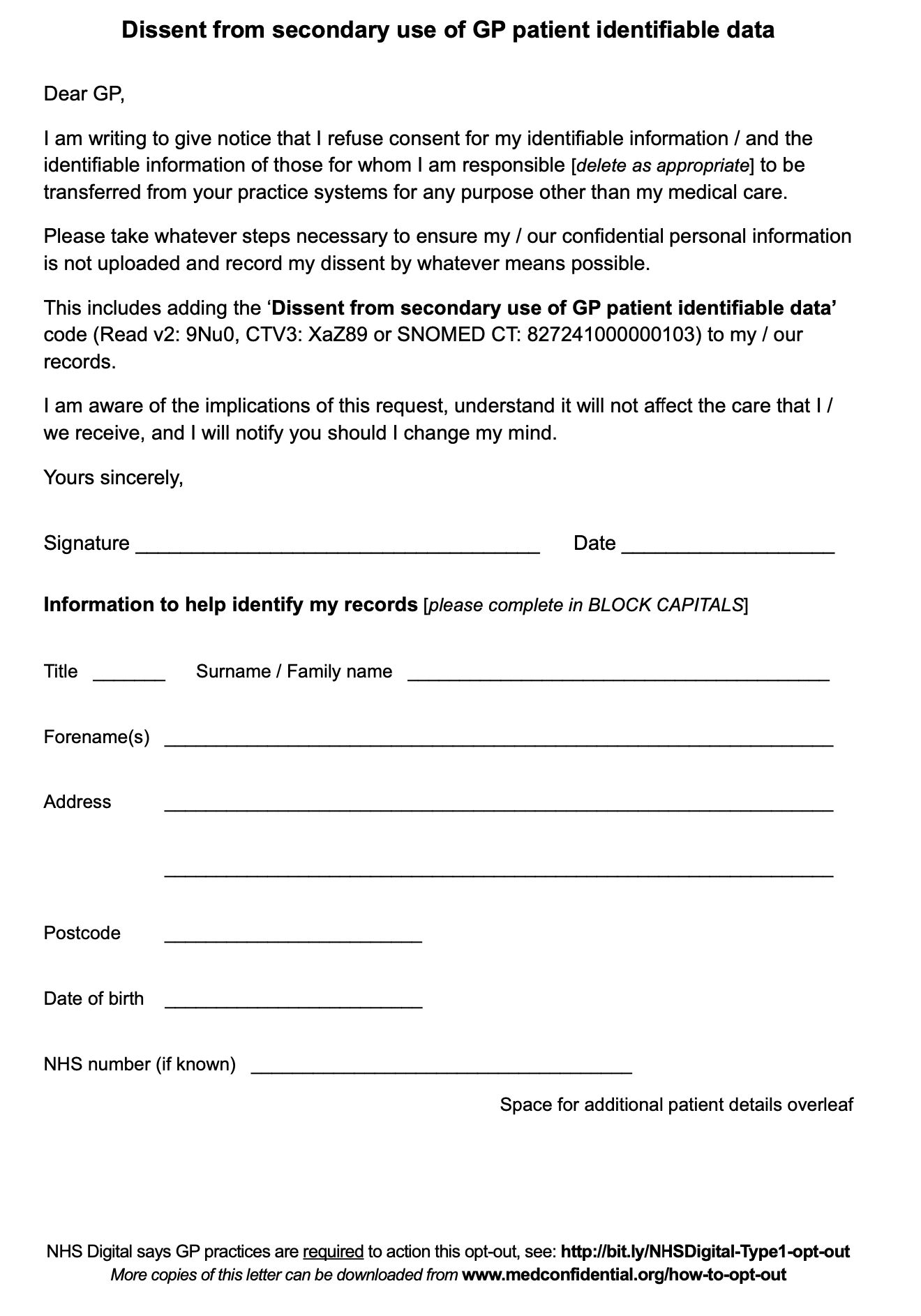 How To Opt Out Medconfidential 4990